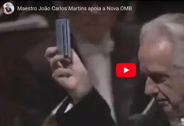 Maestro João Carlos Martins apoia a Nova OMB...Depoimento do Maestro